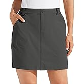 Willit Women's Skorts Golf Casual Skort Skirts UPF 50+ Quick Dry Zip Pockets Outdoor Hiking