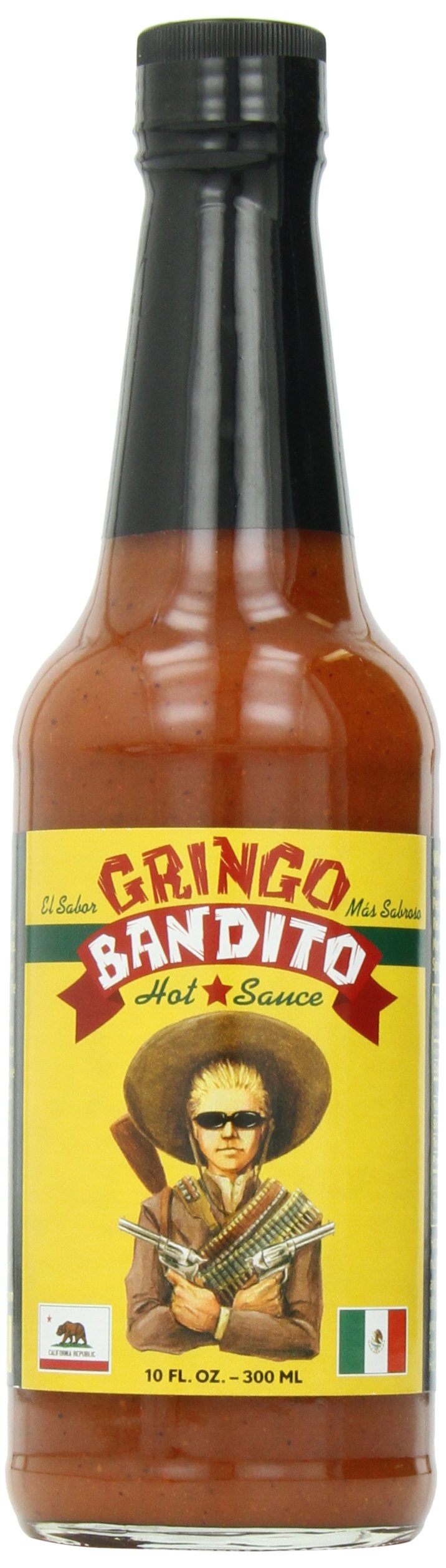 Gringo Bandito Hot Sauce, Green, 5 Ounce (Pack of 4