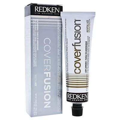 Redken Cover Fusion Low Ammonia Hair Color for Unisex, 7NN Natural, 2.1 Ounce