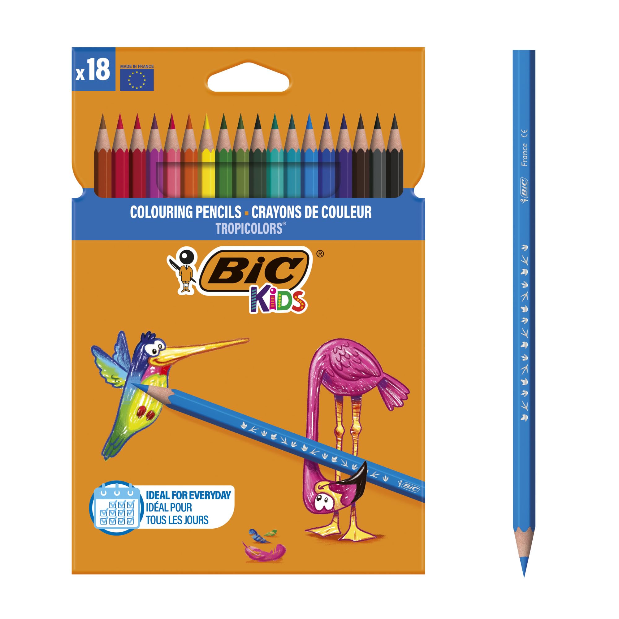 BIC Kids Tropicolors 2 Colouring Pencils 18 Pack