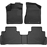 Husky Liners Weatherbeater Floor Mats | Fits 2015-2018 Nissan Murano | Front & 2nd Row, 3-pc Black - 93521