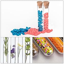 PATIKIL 7ml Plastic Test Tubes with Cork