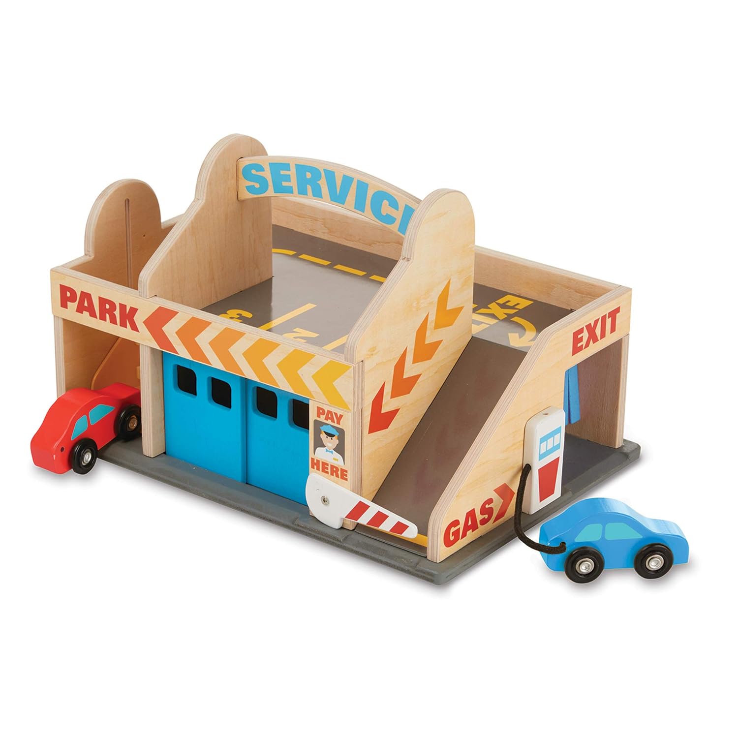gas station toy trucks