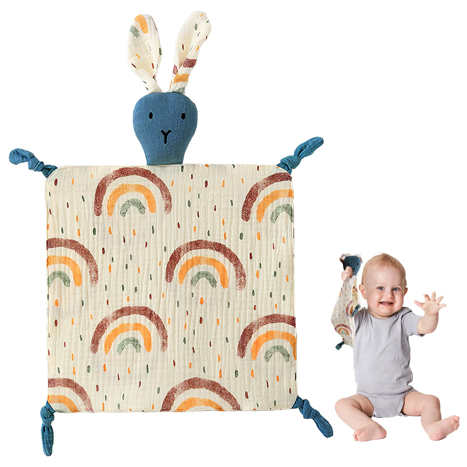 ORUZA Baby Comforters - Rabbit Baby Blanket for Infant Toddler Newborn Boys and Girls