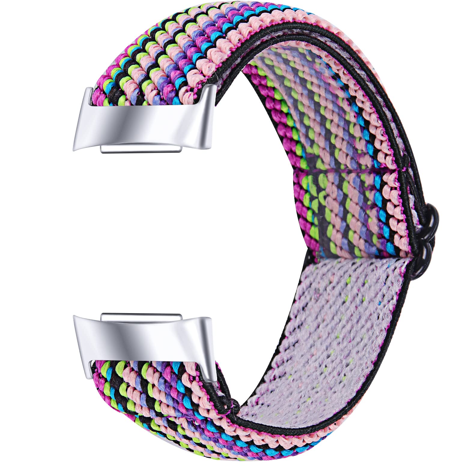 Chofit Strap Compatible with Fitbit Charge 5 Straps, Woven Nylon Elastic Arm Bands Water-proof Replacement for Charge 5 Activity Tracker (9)