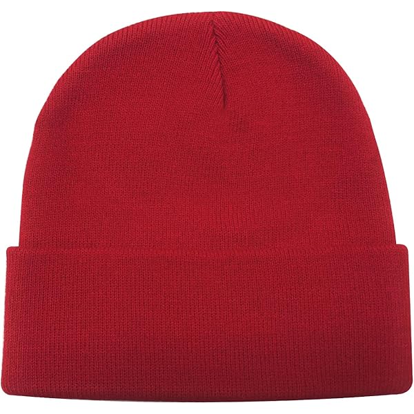 Warm Winter Hat Knit Plain Skull Beanie Toboggan Knit Hat for Men