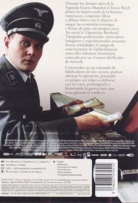 Los Falsificadores Die Falscher 2007 Import Edition Amazon De Karl Markovics Dolores Chaplin August Dvd Blu Ray