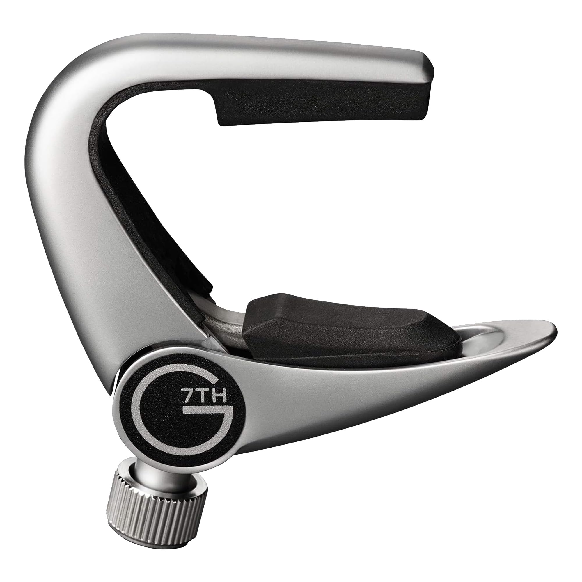 G7th Newport 3 String Partial Silver Guitar Capo - Lightweight with Adjustable Tension Control - Capo for Acoustic and Electric Guitar, UK Designed