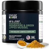 Four Leaf Rover Hip &amp; Joint - Eggshell Membrane for Dogs, Curcumin, Mussel | Eggshell membrane, green lipped mussel, curcumin and turmeric. Natural glucosamine, chondroitin and collagen. 60 day supply.