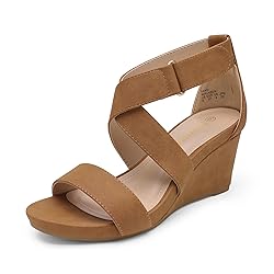 DREAM PAIRS Women's Sandi Ankle Strap Open Toe