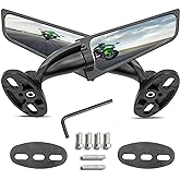 2025 Latest Motorcycle Wing Mirrors Compatible with Ninja 400 Mirrors Honda Kawasaki Suzuki Motorcycle Rearview Mirrors w/Adj