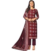 ladyline Jaipur Cotton Ethnic Printed Salwar Kameez for Women with Cotton Dupatta and Pants
