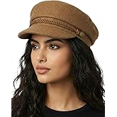 Funky Junque Newsboy Hat for Women – Trendy Greek Fisherman Cap, Classic Women's Baker Boy Newsies Hat, Ladies Fashion Caps