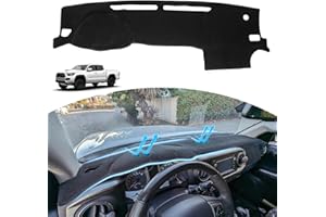 MOCHENT Dash Cover for 2016-2022 2023 Toyota Tacoma Dashboard Cover Mat, Sunshade Non-Slip Center Console Sunshield Protector Mat Pad (Black Trim)