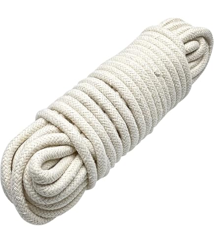 Cuerda De Algodón Natural Trenzado Super Suave Al Tacto – 1/4 Pulgadas