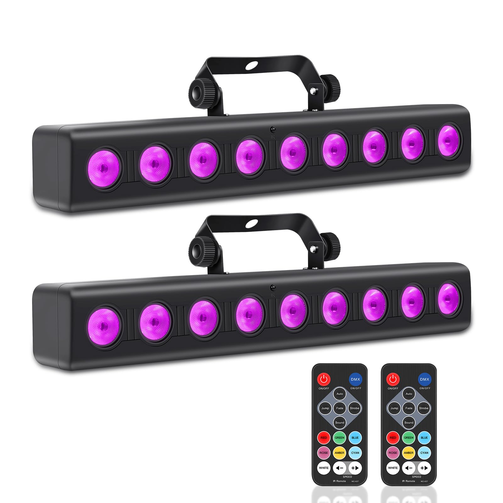 Photo 1 of **PARTIAL SET/ ONLY 1** ENDYSHOW LED Stage Light Bar,50W LED 4in1 RGBW DJ Lights Bar with Remote Control Sound Activated DMX Stage Lighting Uplights for Church Events Wedding Disco Party Stage DJ Lighting 2Pack