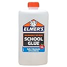 Elmer's Liquid School Glue, White, Washable, 32 Ounces - Great for Making Slime