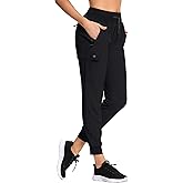 RlaGed Women’s Cargo Hiking Pants Lightweight Joggers Quick Dry Water Resistant Outdoor Fishing UPF 50 Zipper Pockets