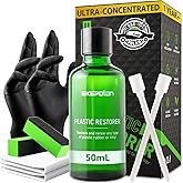 EKSPOLAN Plastic Trim Restorer for Cars 1.69 OZ (50ML), Black Trim Restorer,Hydrophobic Trim Ceramic Coating,Lasting Up to 12 Months+ with UV Protection,Restore Automotive Exterior Protectant