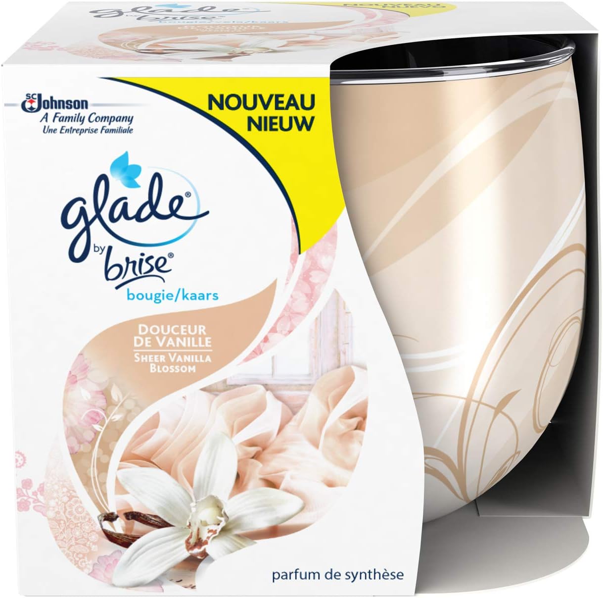 Glade by Brise Duftkerze Douceur de Vanille 120 g 3 Stück Amazon.de