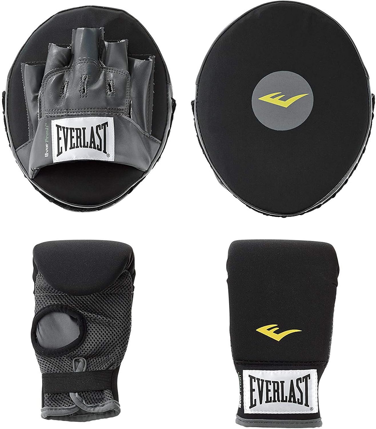 Everlast Boxing Fitness Kit, Black/Grey : Boxing And Martial Arts Protective Gear : Clothing