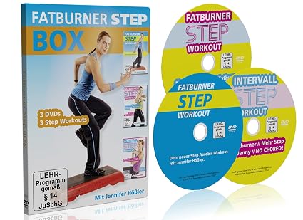 Jennifer Hossler Die Grosse Fatburner Step Box 3 Dvds 3 Step
