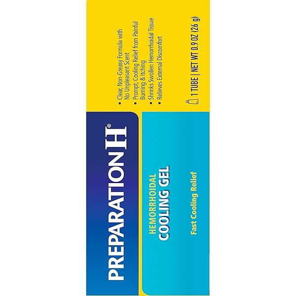 PREPARATION H HEMORRHOID COOLING GEL WITH ALOE FOR FAST DISCOMFORT RELIEF – 0.9 OZ TUBE