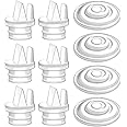 Maymom Pump Parts Incl Duckbill Valve with Pull Tab Silicone Diaphragm Compatible with Spectra S1, S2, Synergy Gold; Not Original Spectra Pump Parts; 10 pc