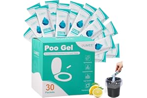 30 Packets Poo Gel for Portable Toilet, Camping Toilet Powder for Potty Bags, Eco Absorbent Gel, Portable Toilet Gel Packets 