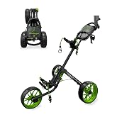 Caddytek CaddyLite 15.3 V2 Golf Push Cart - Lightweight Foldable Aluminum Cart with EVA Wheels, Foot Brake, Adjustable Handle, Umbrella Holder, Drink Holder, Scorecard Holder