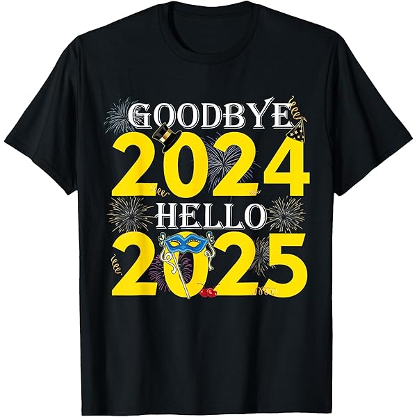 Amazon.com: Goodbye 2024 Hello 2025 Merry Christmas Happy