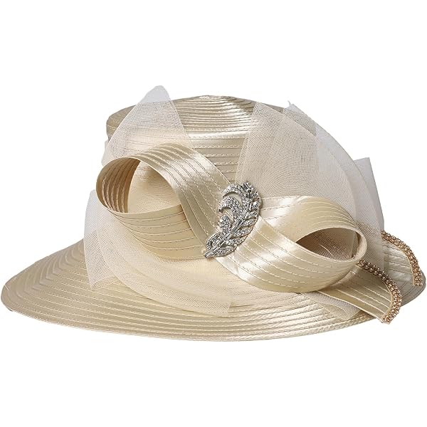 Wimdream Women Church Hats Derby Wedding Dress Satin Ribbon  display picture 3