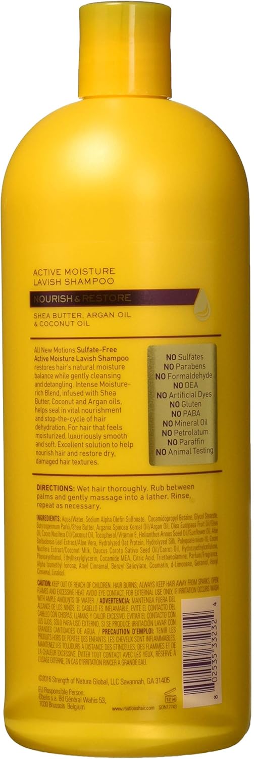 Active Moisture Lavish Shampoo by Motions, olive, 947 ml (Pack of 1) - Image 3