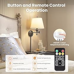 SCOPOW Rechargeable Light Bulbs with Remote Control