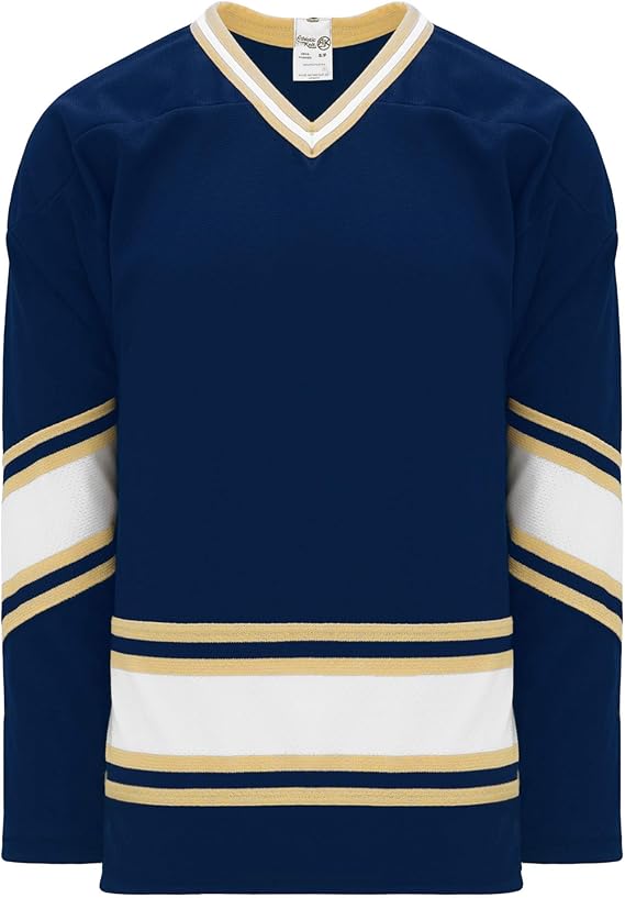 Notre Dame Navy VNeck Pro Plain Blank Hockey Jerseys Clothing