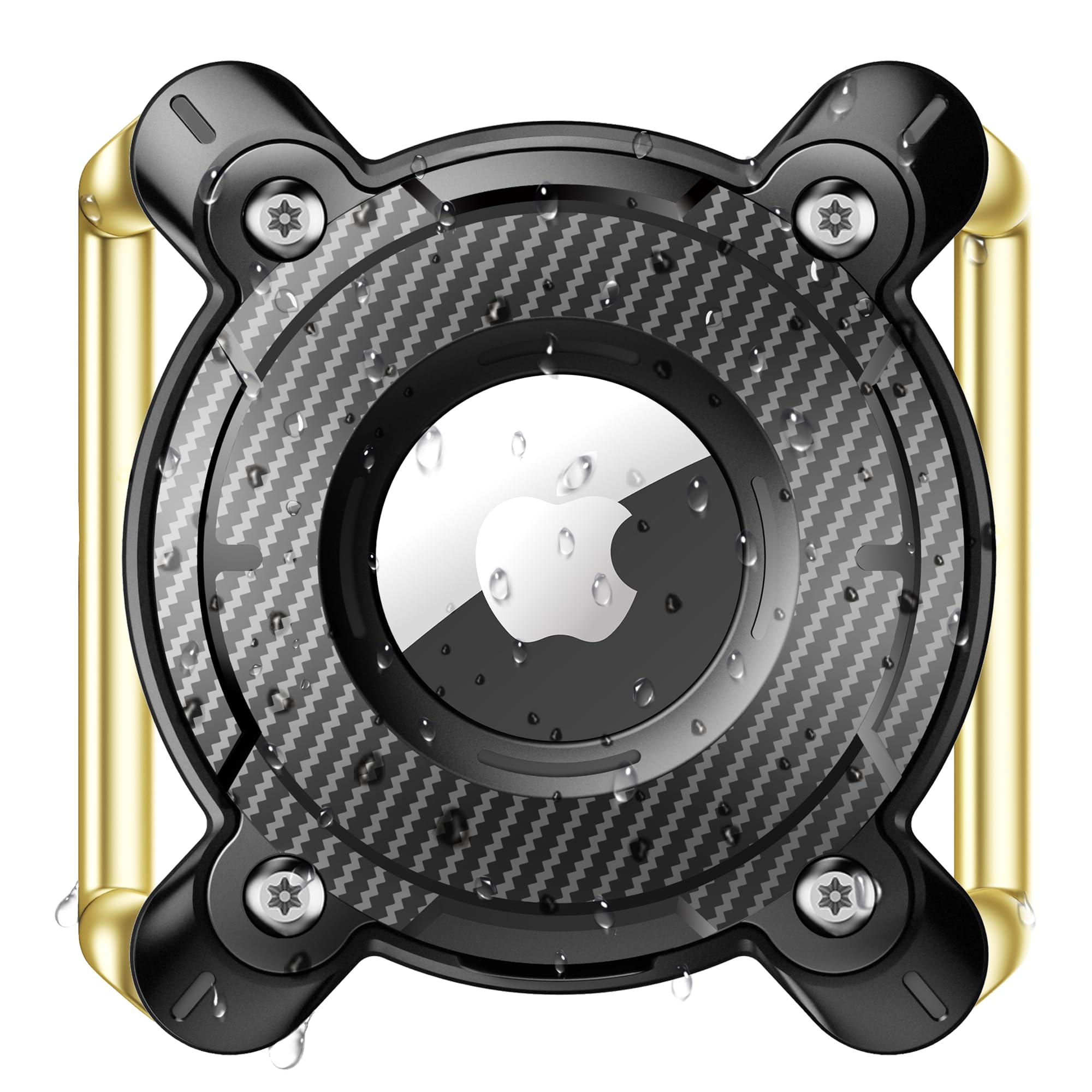 Airtag Dog Collar Holder, IPX8 Waterproof, Removable Metal Buckle Strap, Compatible Apple AirTag