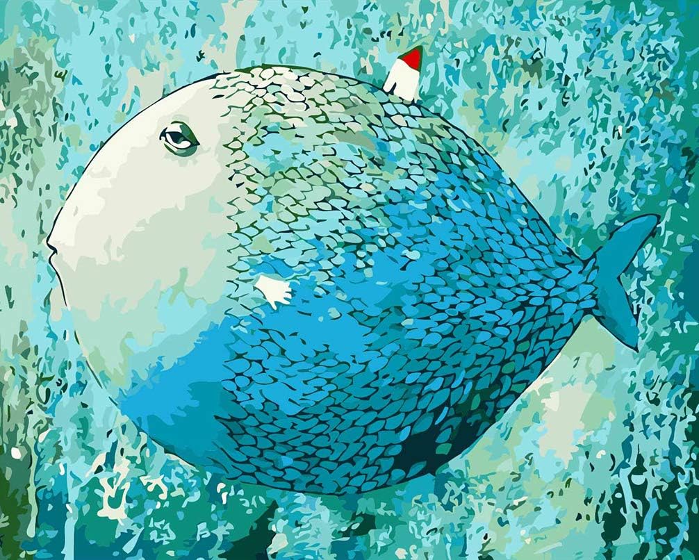 WONZOM Paint by Numbers for Adults, DIY Painting Paint by Numbers Kits