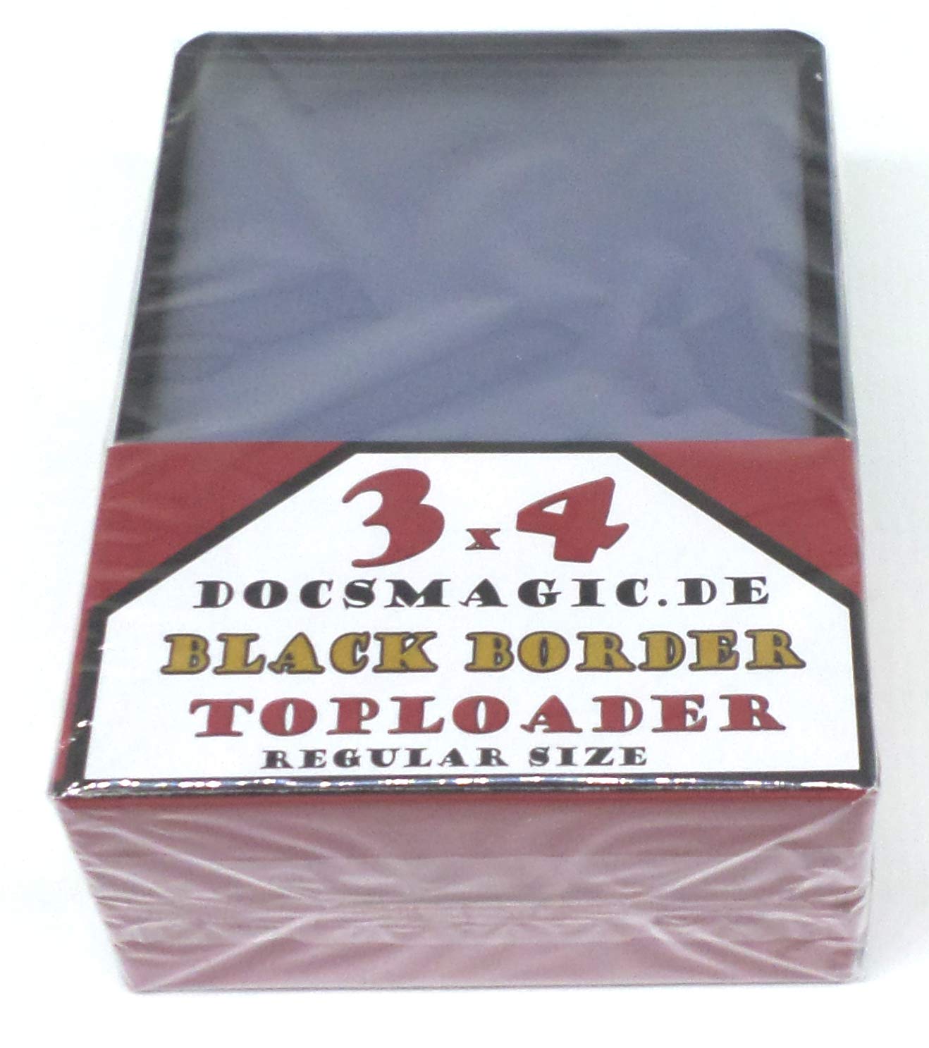 docsmagic.de 25 Toploader Black Border - 3" x 4" - Standard Size - 70 x 96