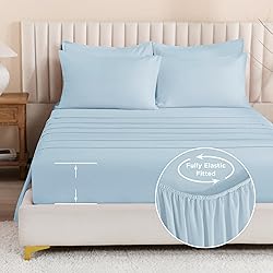 Litanika Comforter King Size Set Light Blue - 7