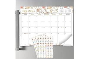 Koncci Magnetic Fridge Calendar 2026-2027, 18 Monthly Refrigerator Calendar Runs from January 2026 to June 2027, with Planner
