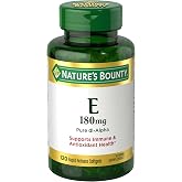 Nature's Bounty Vitamin E Pills and Supplement Softgels, 120 Count | Supports Antioxidant Health, 400iu