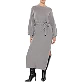Forever 21 Womens Tie-Front Midi Sweater Dress
