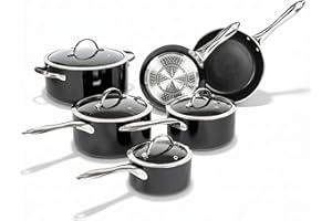 Lagostina Classic Provence 10 pc Cookware Set, Multi-Coat Non-Stick, Commercial Capsule Base Technology, Includes Saucepans, 