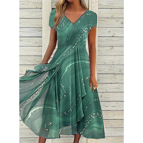 sachin and babi light blue dress Summer Dresses for Women 2023 Casual Party Short Sleeve Maxi Dress Tropical  Sundress Going Out Trendy Dress in Dubai - UAE