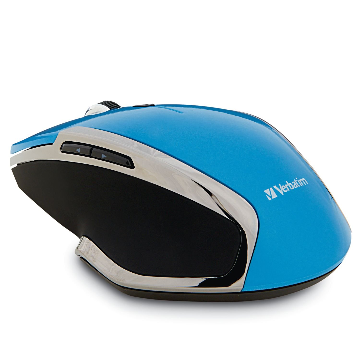 Verbatim2.4G Wireless 6-Button LED Ergonomic Deluxe Mouse - Computer Mouse with Nano Receiver for Mac and PC – Blue