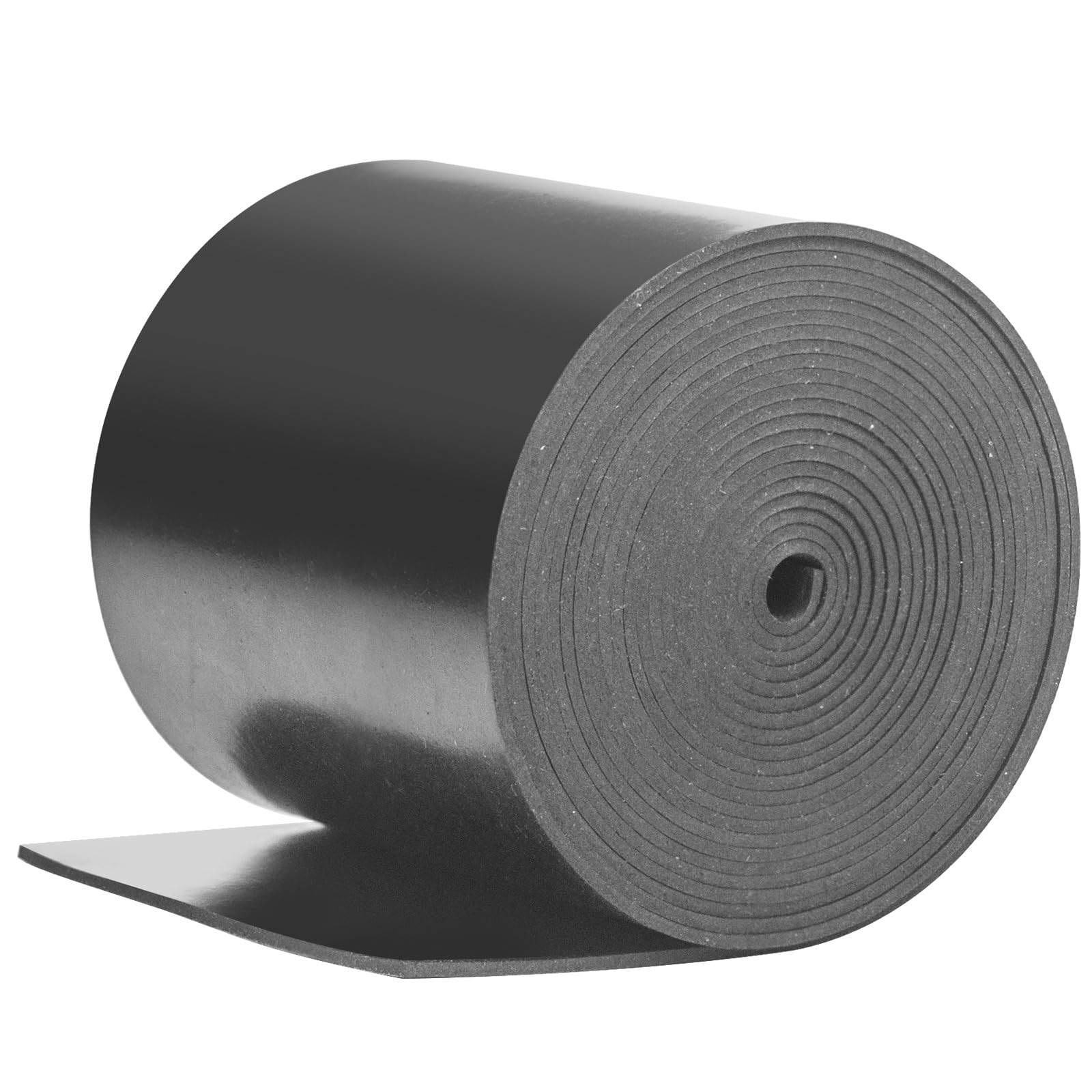 Rubber Strip Solid Neoprene Rubber Sheet 80mm(W) x1.5mm(T) x3m(L) Neoprene Rubber Strips Solid Rolls for DIY Gaskets, Crafts, Pads, Flooring Protection, Supports, Leveling, Anti-Vibration — image 1