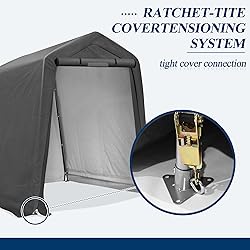 COVERONICS 6' x 7' Outdoor Storage Shed - Heavy