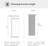 Deconovo Door Curtain Thermal Blackout 52x84 Dark Forest 1 Panel Eyelet view 6