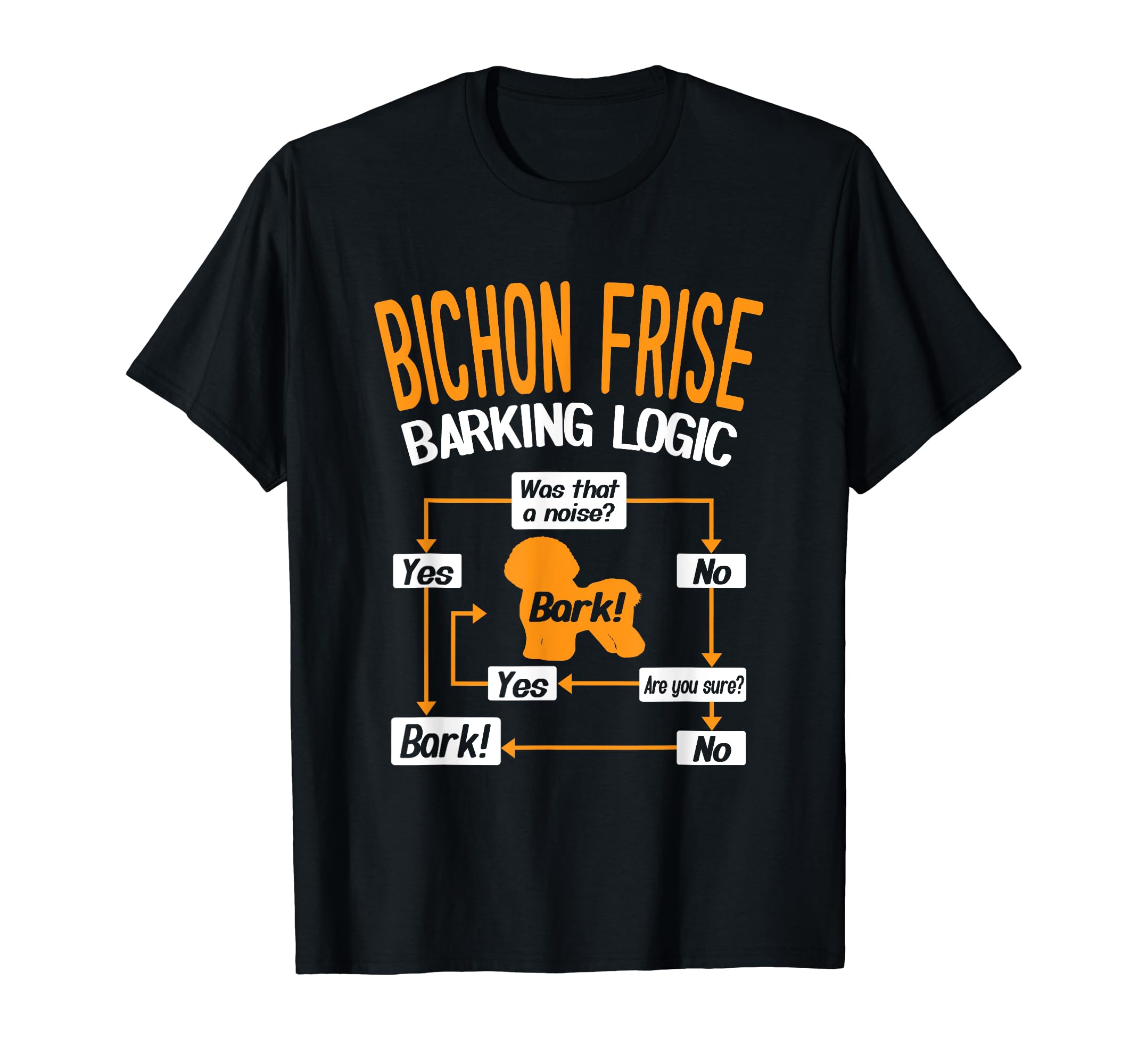Bichon Frise Barking Logic Dog Lover T-Shirt
