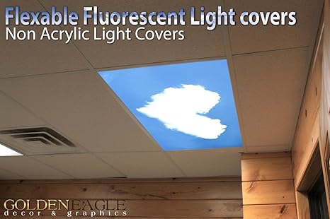 Heart Clouds Drop Ceiling Fluorescent Decorative Ceiling Light